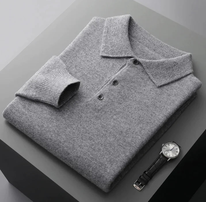 Cashmere Knit Polo