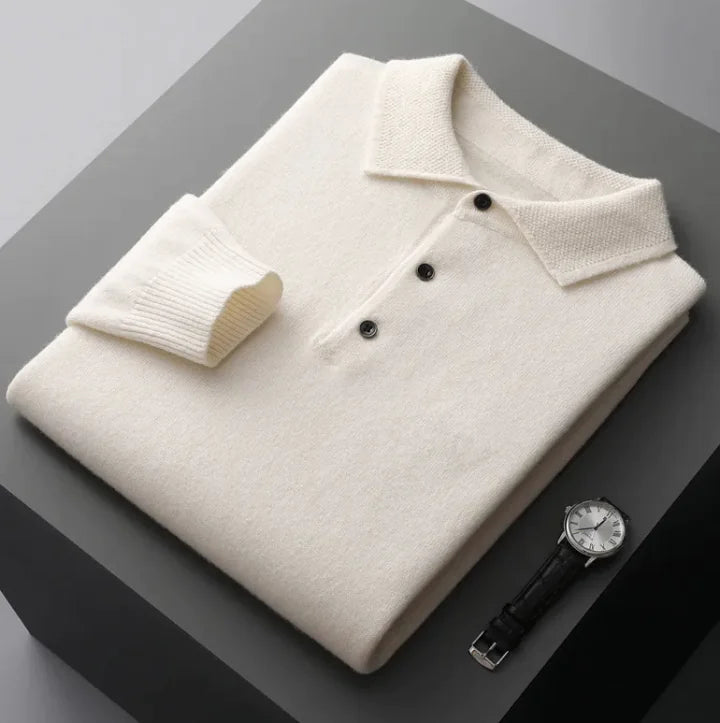 Cashmere Knit Polo