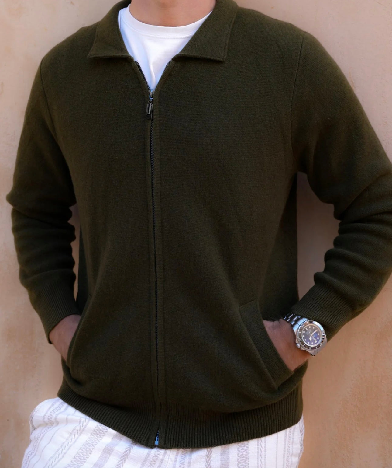 CASHMERE KNIT CARDIGAN