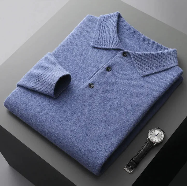 Cashmere Knit Polo