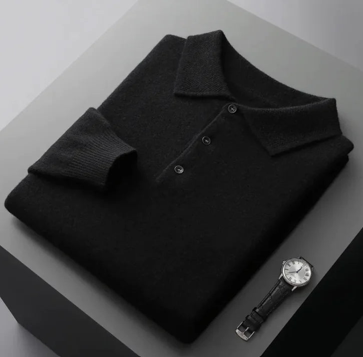 Cashmere Knit Polo